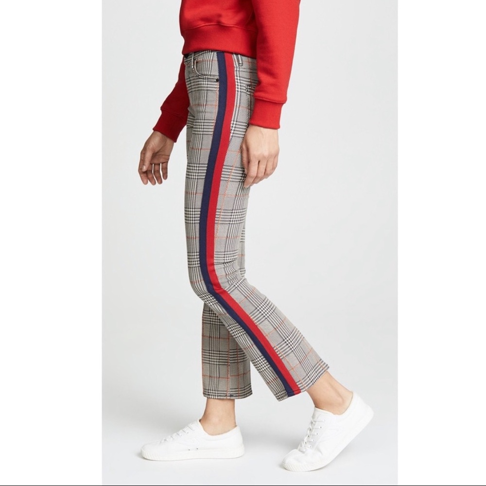 Mother Jeans Insider Plaid Ankle Pants New 25 - Picture 3 of 7